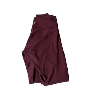 Maroon Lululemon leggings size 6